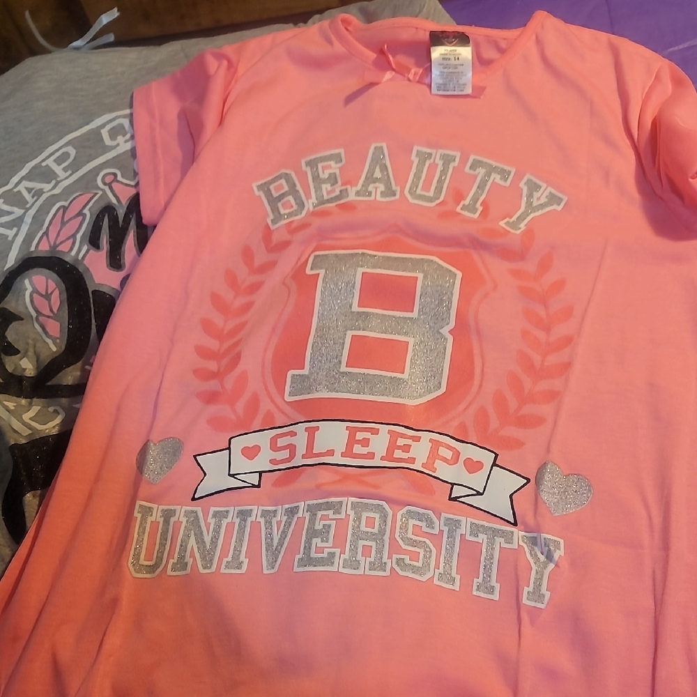 Pink Beauty Sleep University T-Shirt